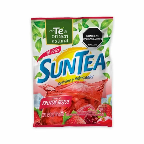 Bebida De Té En Polvo Frutos Rojos Suntea Sobre(s) de 12 g