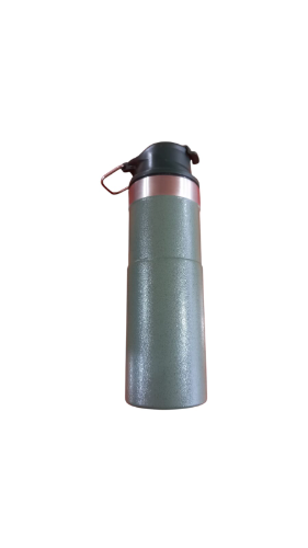 Botella termica verde y azul 600ml