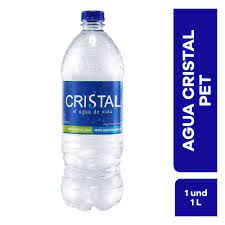 agua litro cristal