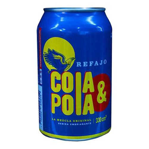 cola y pola lata