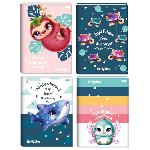 CADERNO BRUCHURA - FLUFFYLINE - JANDAIA - 80 FOLHAS