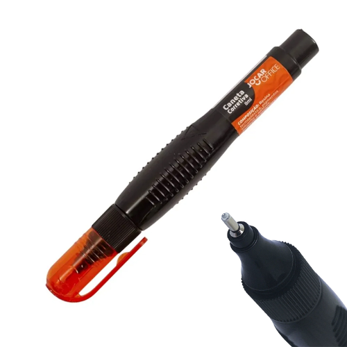 CANETA CORRETIVA COM PONTA METÁLICA - 8ML - JOCAR OFFICE