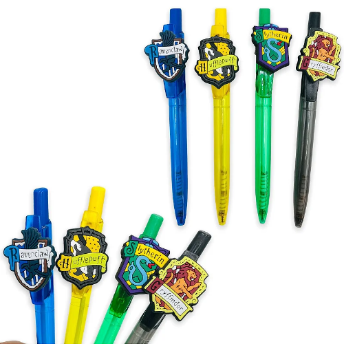 CANETA ESFEROGRÁFICA CASAS HOGWARTS