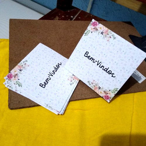 CARTÃO DE MENSAGENS DOBRÁVEL - PERSONALIZADO