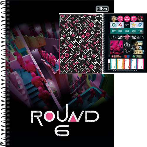 CADERNO UNIVERSITÁRIO TILIBRA - 10 MATÉRIAS - ROUND 6 - 160 FOLHAS