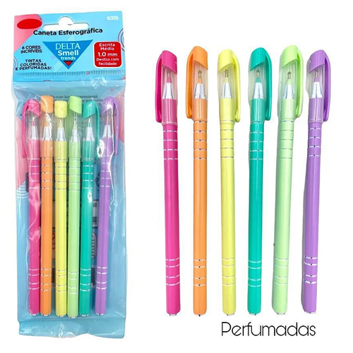 CANETAS TONS PASTEIS PERFUMADA (UNIDADE)
