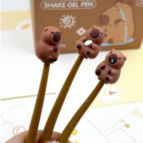 CANETA FLEXIVEL CAPIVARA
