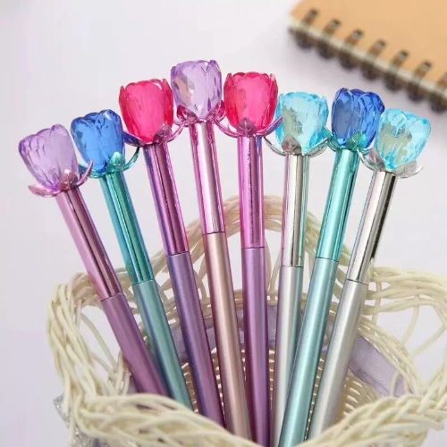 CANETA CRISTAL - ROSAS