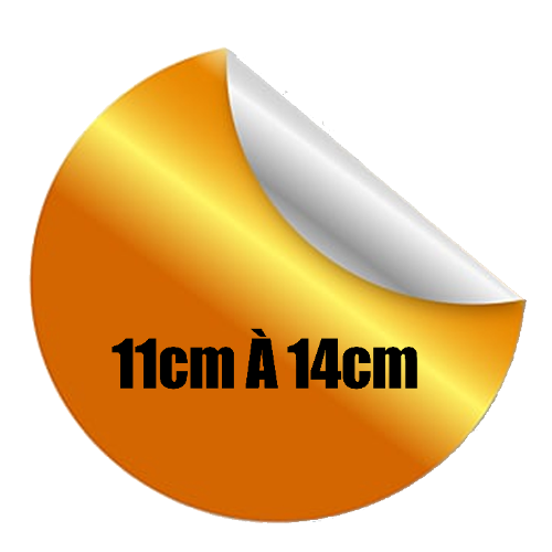 ADESIVO 11CM À 14CM EM PAPEL FOTO