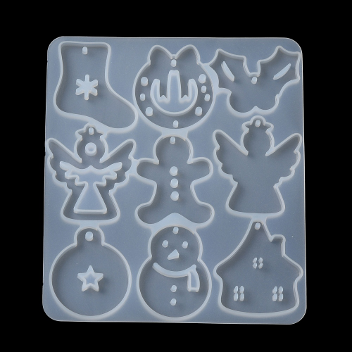 Molde silicón figuras navideñas