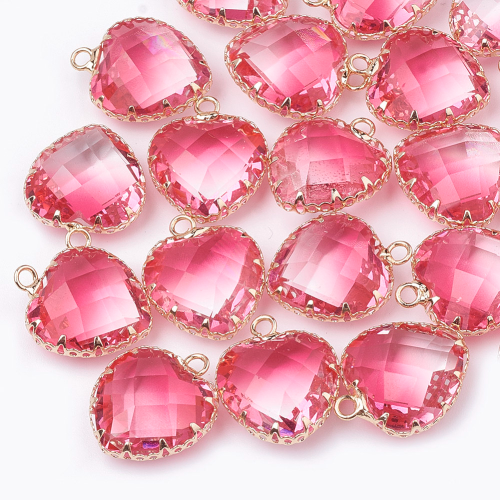 Dije de cristal rosado
