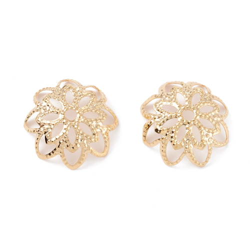 Capuchones dorados flor 10und