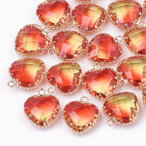Dije de cristal naranja