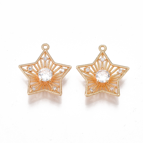 Dije estrella de filigrana