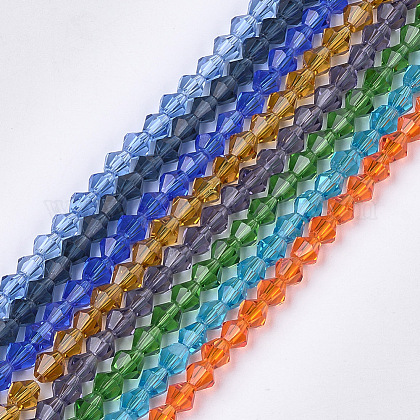 Cristal Bicone 6x5mm color variado