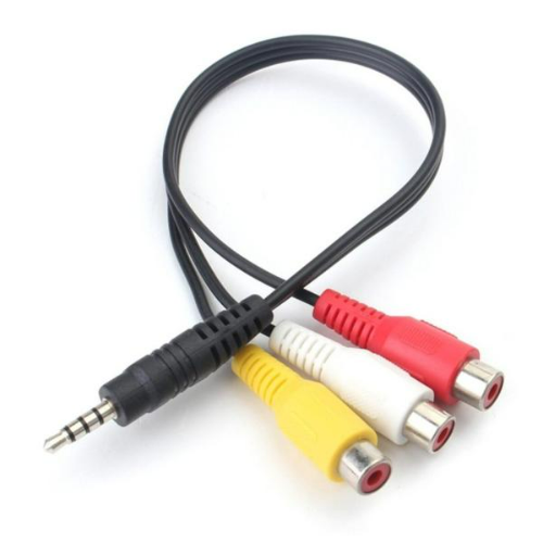 Cable Aux 3.5mm a 3 RCA audio y video CBRC001