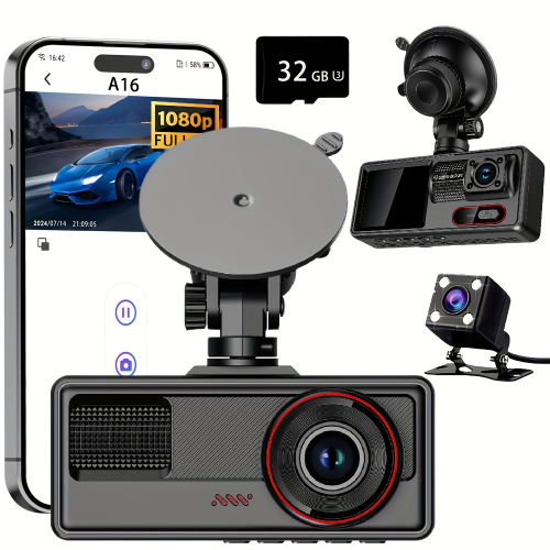 Dashcam triple camara WIFI KRL-A16
