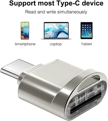 Lector de memoria micro SD a USB tipo C OTG-TF01