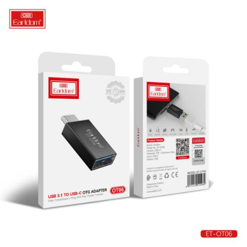 OTG USB tipo A a tipo C EARLDOM OT06