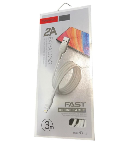 Cable lightning 3 metros Tranyoo S7-i