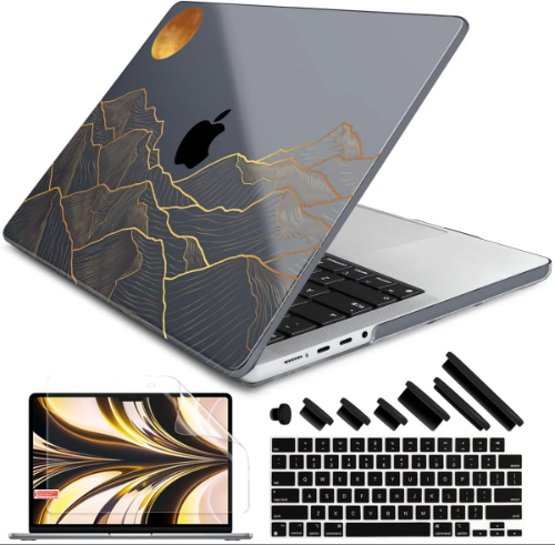 Estuche , cobertor para teclado y protector para pantalla para Macbook Pro 14"