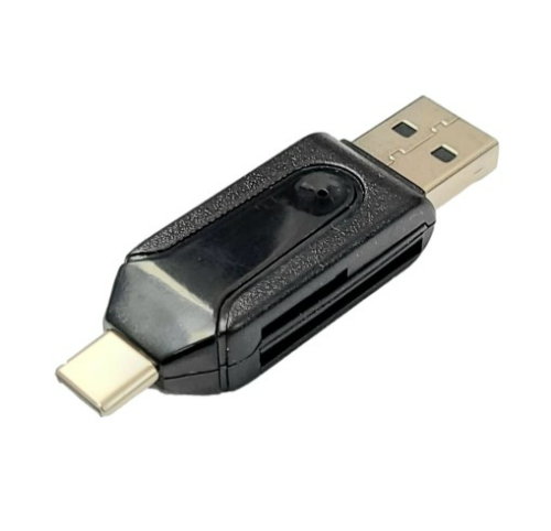 Lector de memorias SD con USB tipo A y tipo C HT-TP03