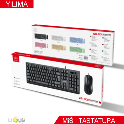 Teclado con mouse Yilima QS-601