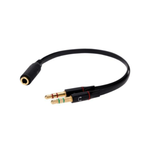 Splitter de audio y microfono 3.5mm 2M/1H FC-002