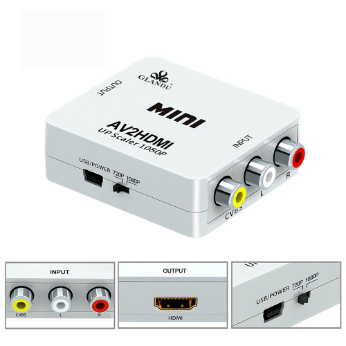 Convertidor RCA a HDMI AV2HDMI