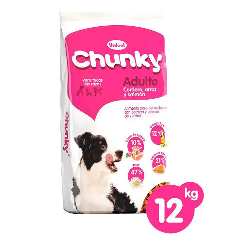 chunky cordero perro x 12 kilos