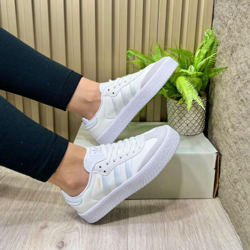 adidas samba blancos plataforma