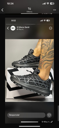 tenis christian Dior negros