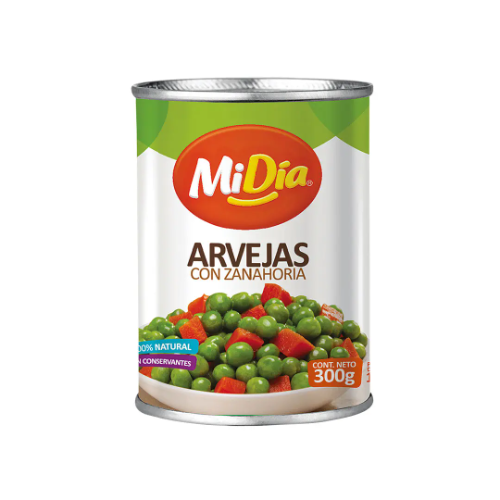 Arveja zanahoria Midia 300 gr