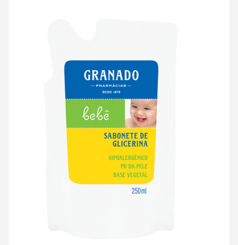 Sabonete Liquido Granado Bebe Glicerina Tradicional Refil 250ml