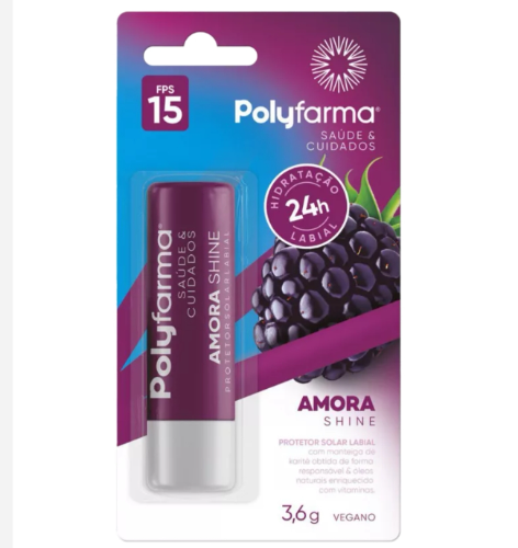 Protetor Labial Polyfarma 3,6g F15 Amora
