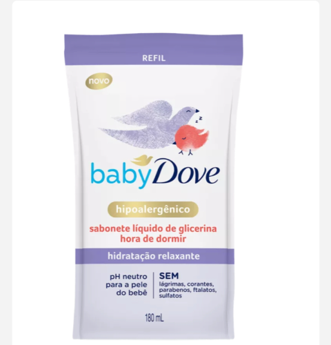 Sabonete Dove Baby 180ml Líquido Hidratação Relaxante Refil