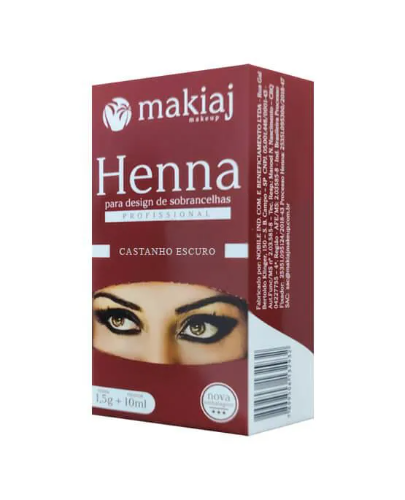 Henna Makiaj Castanho escuro