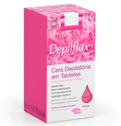 Cera Quente Depilflax Rosa 250g