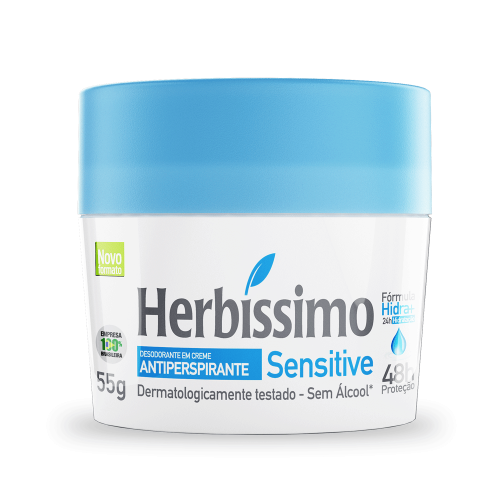 Desodorante Creme Sensitive Herbissimo 55g