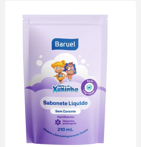 Sabonete Xuxinha 210ml Líquido Sem Corante Refil