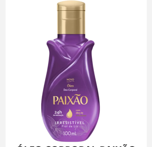 Oleo Corporal Paixao Irresistivel Flor de Lis 100ml