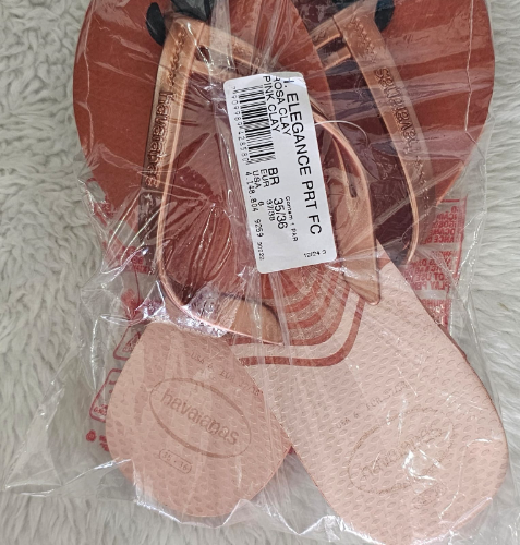 Sandalia Havaianas 35/36 Rosa Clay