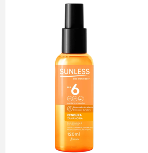 Bronzeador Sunless 120ml F06 Cenoura Oleo Spray