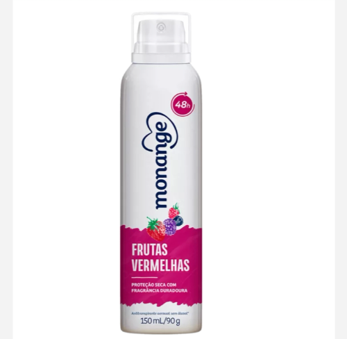 Desodorante Aerosol Monange Aerossol 150ml Frutas Vermelhas