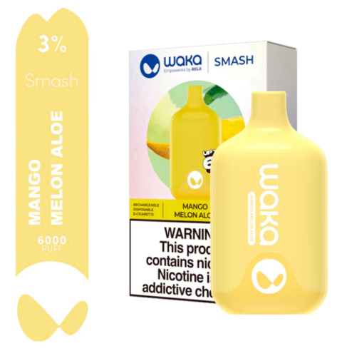Vape Waka Mango Melon Aloe 6000 Puffs 3% Nicotina
