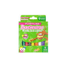 Plastilina Parchesitos Larga X 9 Colores