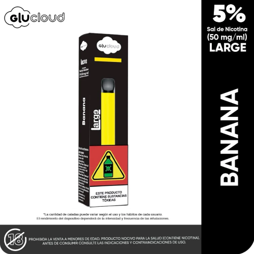 VAPE Glu Cloud Large 1300 puff BANANA WAK