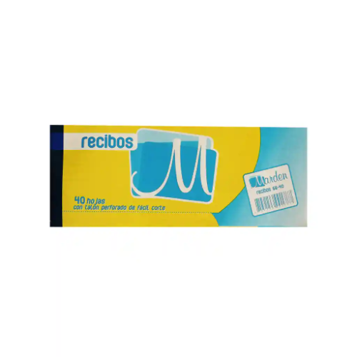 Recibo 56-40 talonario marden
