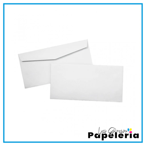 sobre blanco pequeño carta