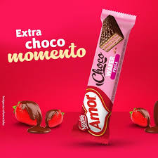amor choco wafer fresa 15g